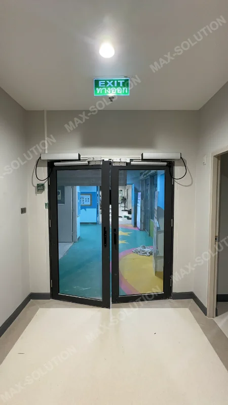 ผลงานติดตั้ง ประตูบานสวิงอัตโนมัติ EZY รพ.เกษมราษฏร์ประชาชื่น กรุงเทพฯ | MAX-SOLUTION (รูปที่ 2)