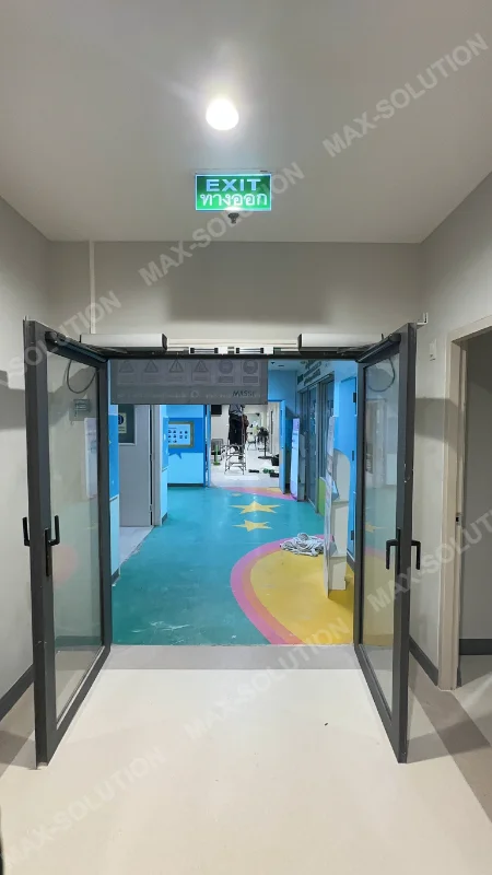 ผลงานติดตั้ง ประตูบานสวิงอัตโนมัติ EZY รพ.เกษมราษฏร์ประชาชื่น กรุงเทพฯ | MAX-SOLUTION (รูปที่ 3)