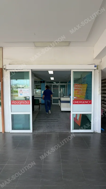 ผลงานติดตั้ง ประตูสไลด์อัตโนมัติ DORMAKABA สถานพยาบาลเมืองสมุทรบางปู สมุทรปราการ | MAX-SOLUTION (รูปที่ 2)