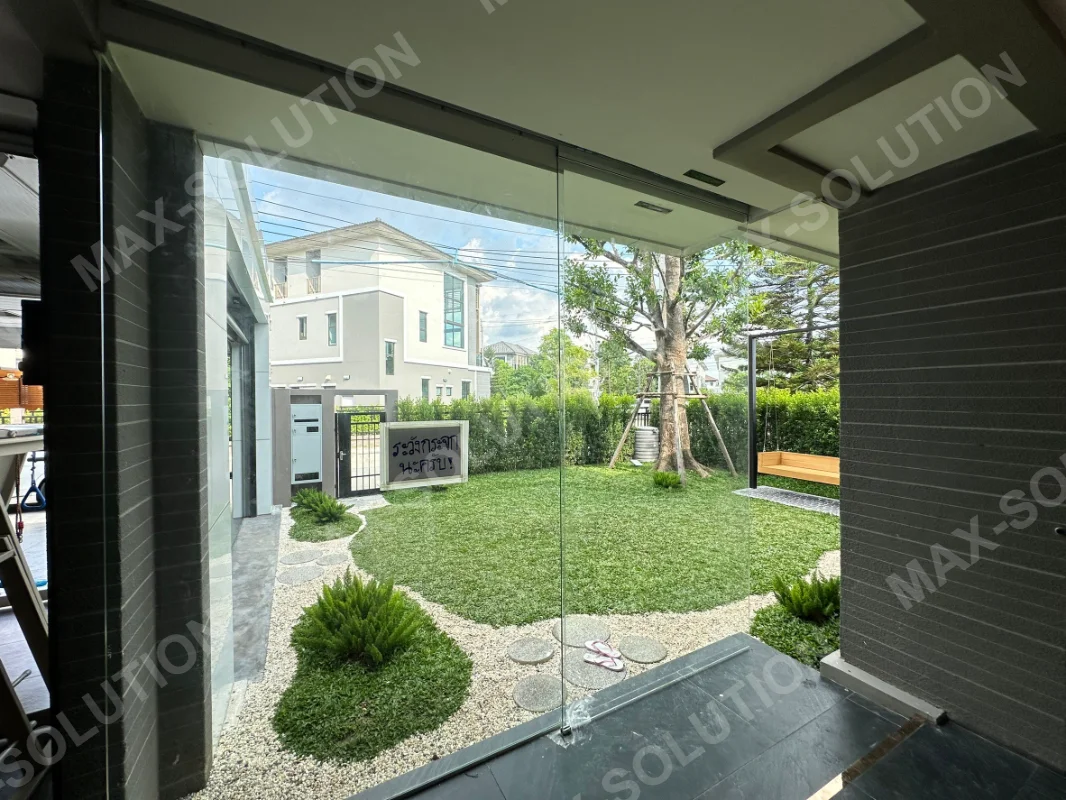 ผลงานติดตั้ง ประตูกระจกอัตโนมัติ DORGEN หมู่บ้านรามอินทรา กรุงเทพฯ | MAX-SOLUTION (รูปที่ 3)