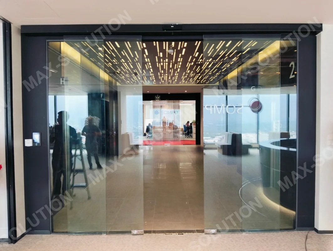 ผลงานติดตั้ง ประตูกระจกอัตโนมัติ DORGEN SOMPO กรุงเทพฯ | MAX-SOLUTION (รูปที่ 4)