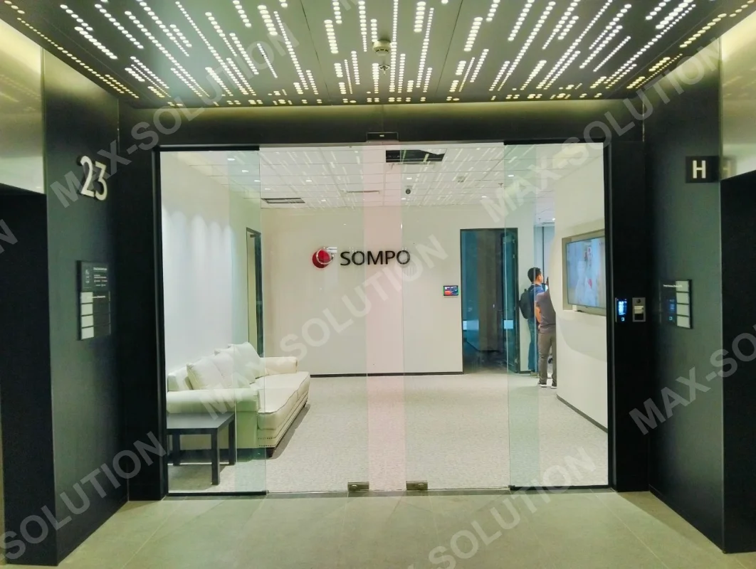 ผลงานติดตั้ง ประตูกระจกอัตโนมัติ DORGEN SOMPO กรุงเทพฯ | MAX-SOLUTION (รูปที่ 5)