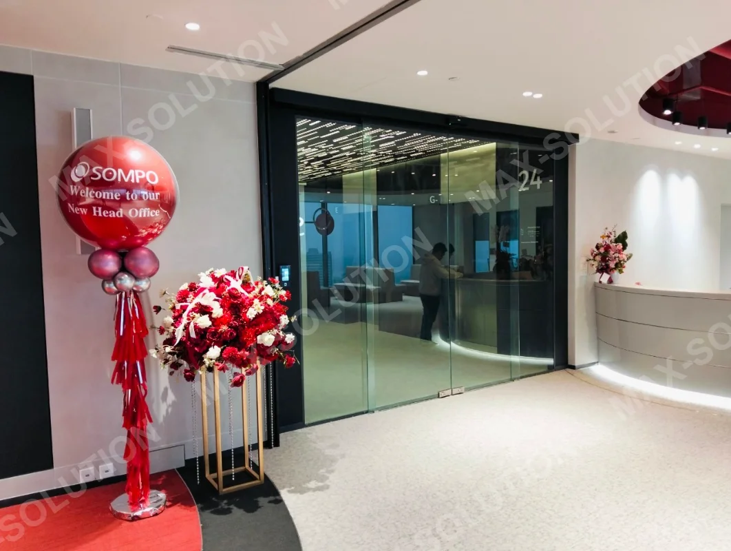 ผลงานติดตั้ง ประตูกระจกอัตโนมัติ DORGEN SOMPO กรุงเทพฯ | MAX-SOLUTION (รูปที่ 6)