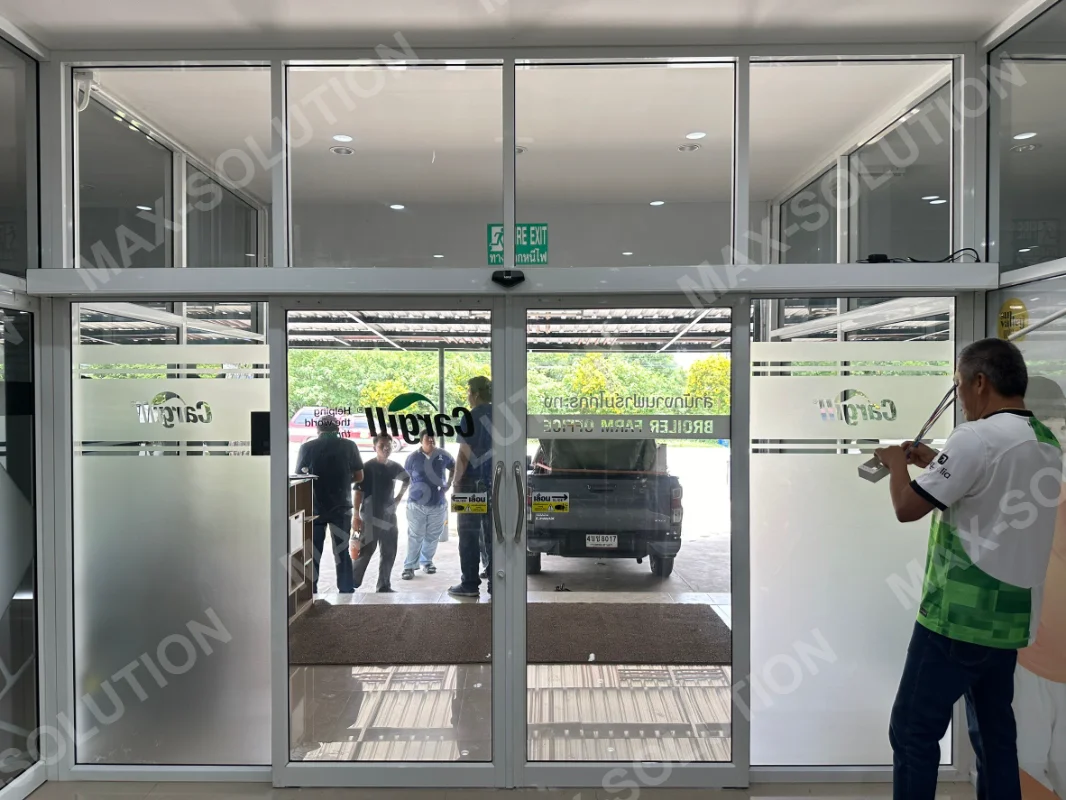 ผลงานติดตั้ง ประตูสไลด์อัตโนมัติ DORGEN สนง.ฟาร์มไก่กระทง ลพบุรี | MAX-SOLUTION (รูปที่ 2)