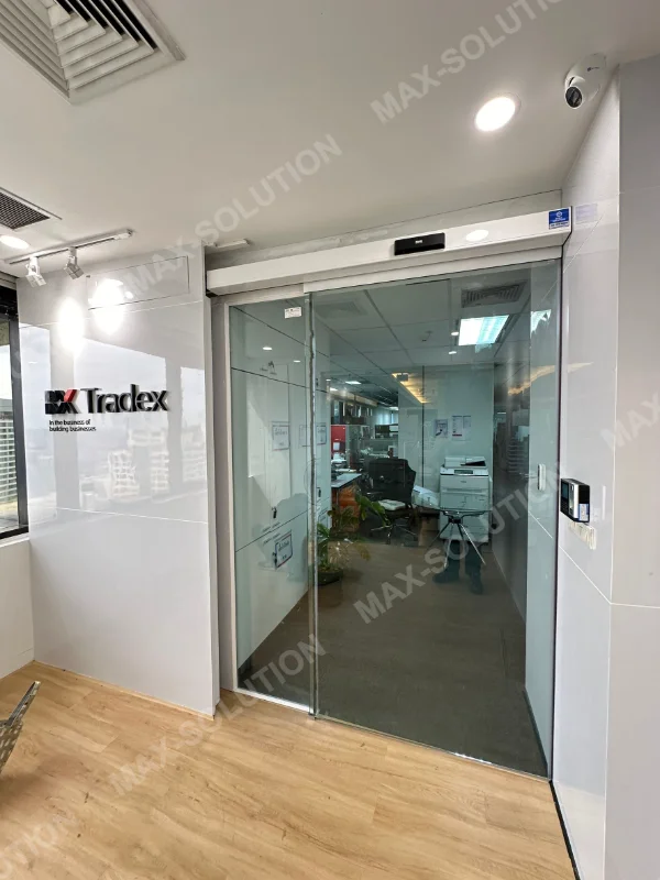 ผลงานติดตั้ง ประตูกระจกอัตโนมัติ DORGEN RX Tradex กรุงเทพฯ | MAX-SOLUTION (รูปที่ 2)