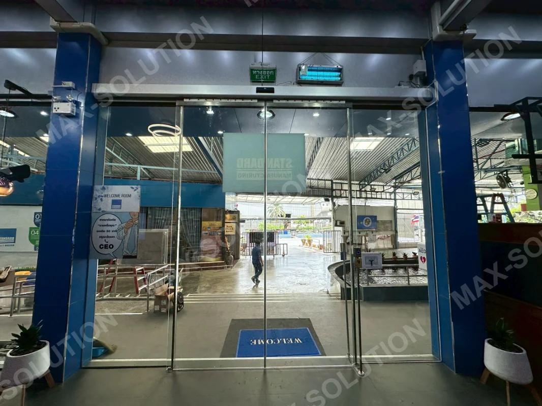 ผลงานติดตั้ง ประตูสไลด์อัตโนมัติ EZY บจก.สแตนดาร์ด แมนูแฟคเจอริ่ง สมุทรปราการ | MAX-SOLUTION (รูปที่ 3)