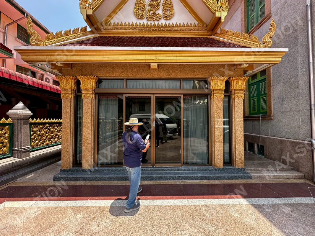 ผลงานติดตั้ง ประตูอัตโนมัติ EZY วัดเบญจมบพิตร กรุงเทพฯ | MAX-SOLUTION