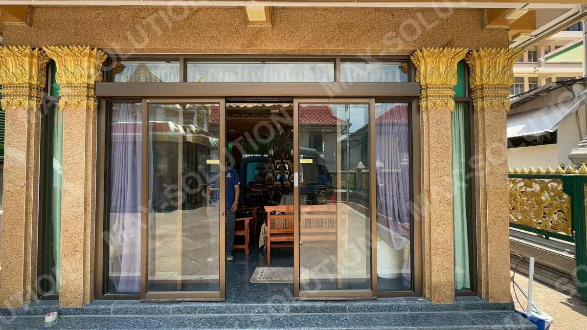 ผลงานติดตั้ง ประตูอัตโนมัติ EZY วัดเบญจมบพิตร กรุงเทพฯ | MAX-SOLUTION (รูปที่ 4)