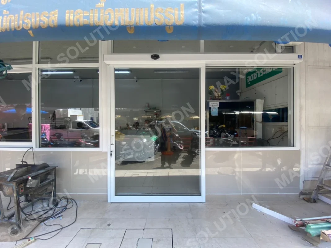 ผลงานติดตั้ง ประตูอัตโนมัติ DORGEN ร้านนพมงคล อลูมิเนียม กรุงเทพฯ | MAX-SOLUTION (รูปที่ 3)